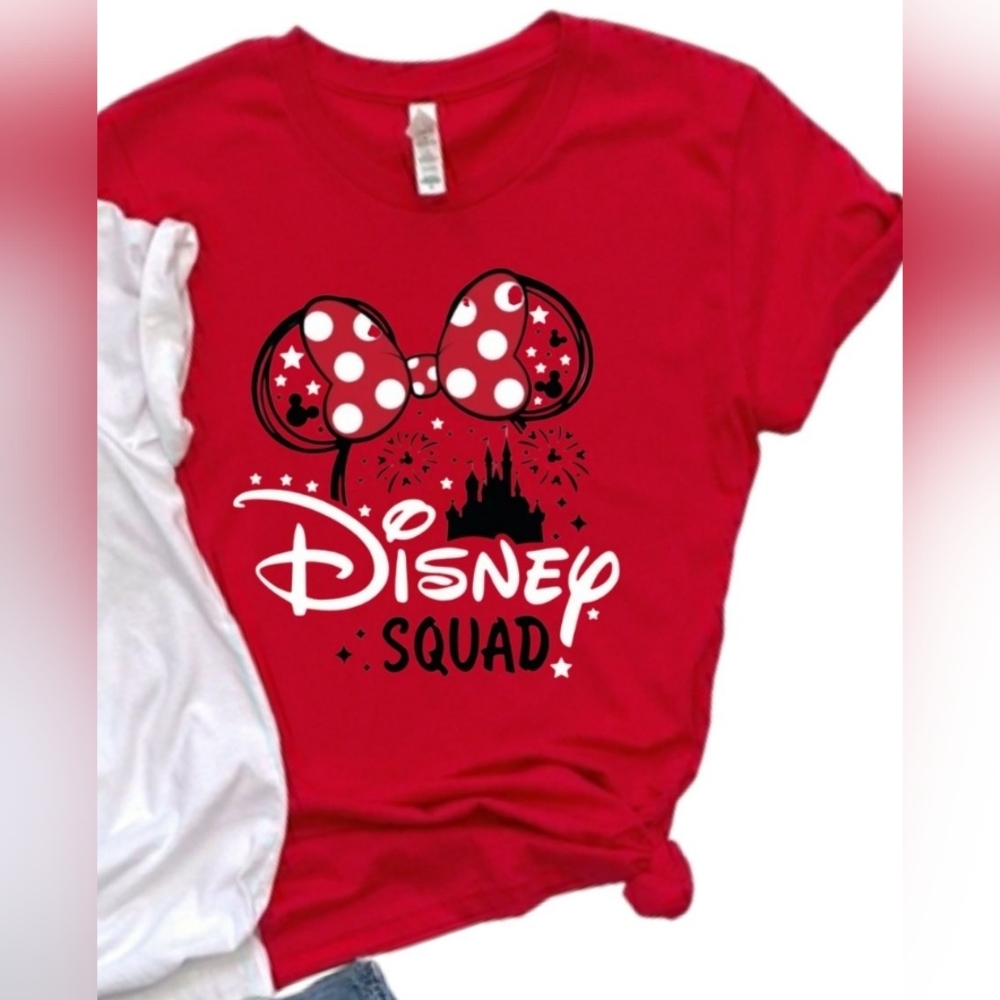 Disney Squad Mini Ears Red Unisex Tshirt 2XL